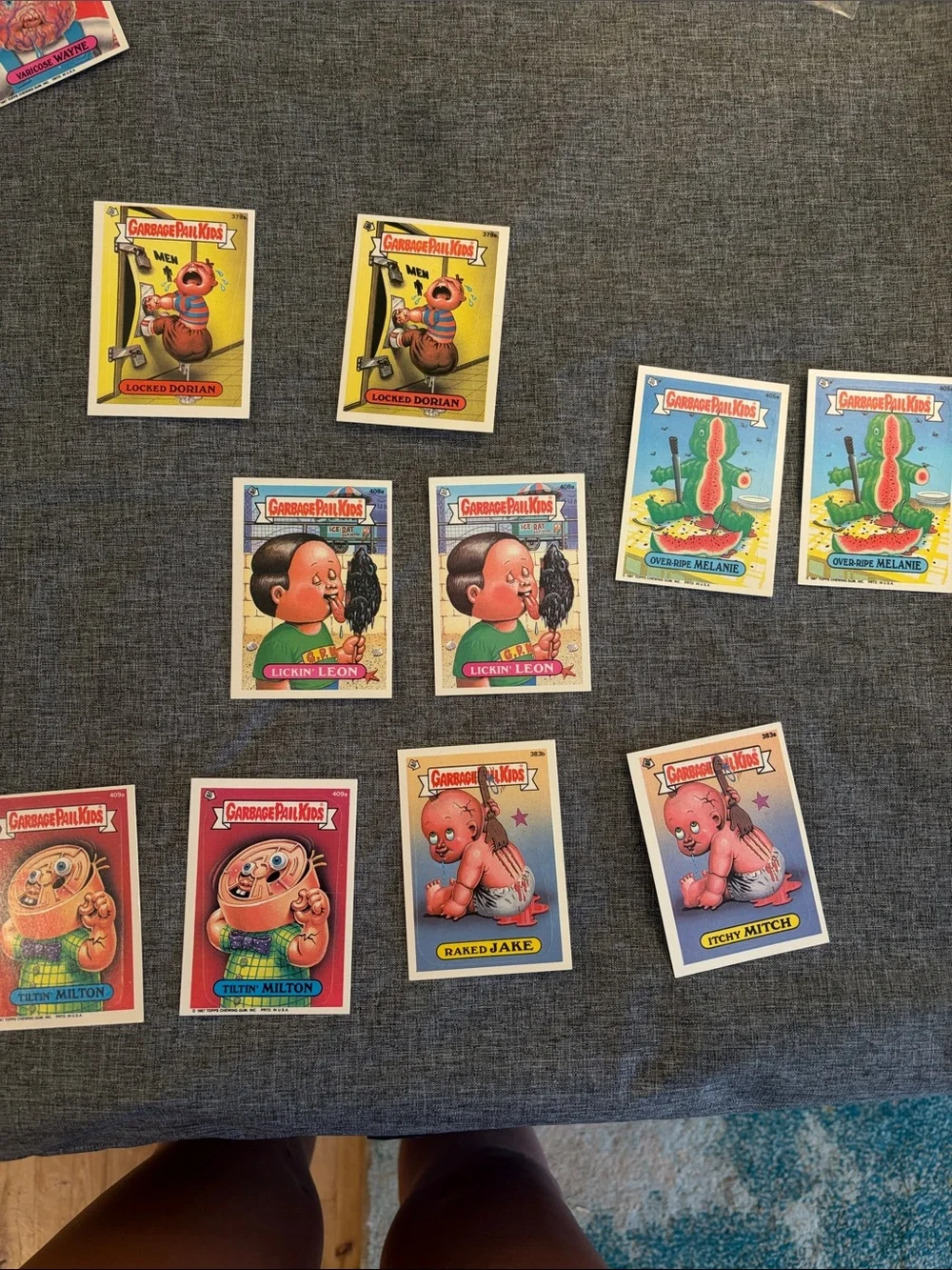 Vintage Garbage Pail Kids Trading Cards Lot of 31. Colorful Assortment series 10